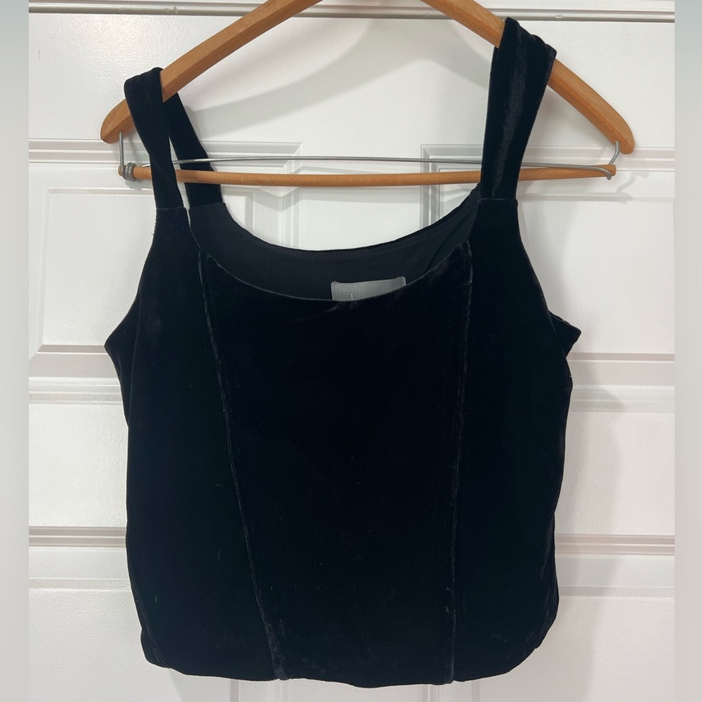 Black Velvet Anthropologie Tank